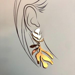 Earrings, Gold Colored, Posts